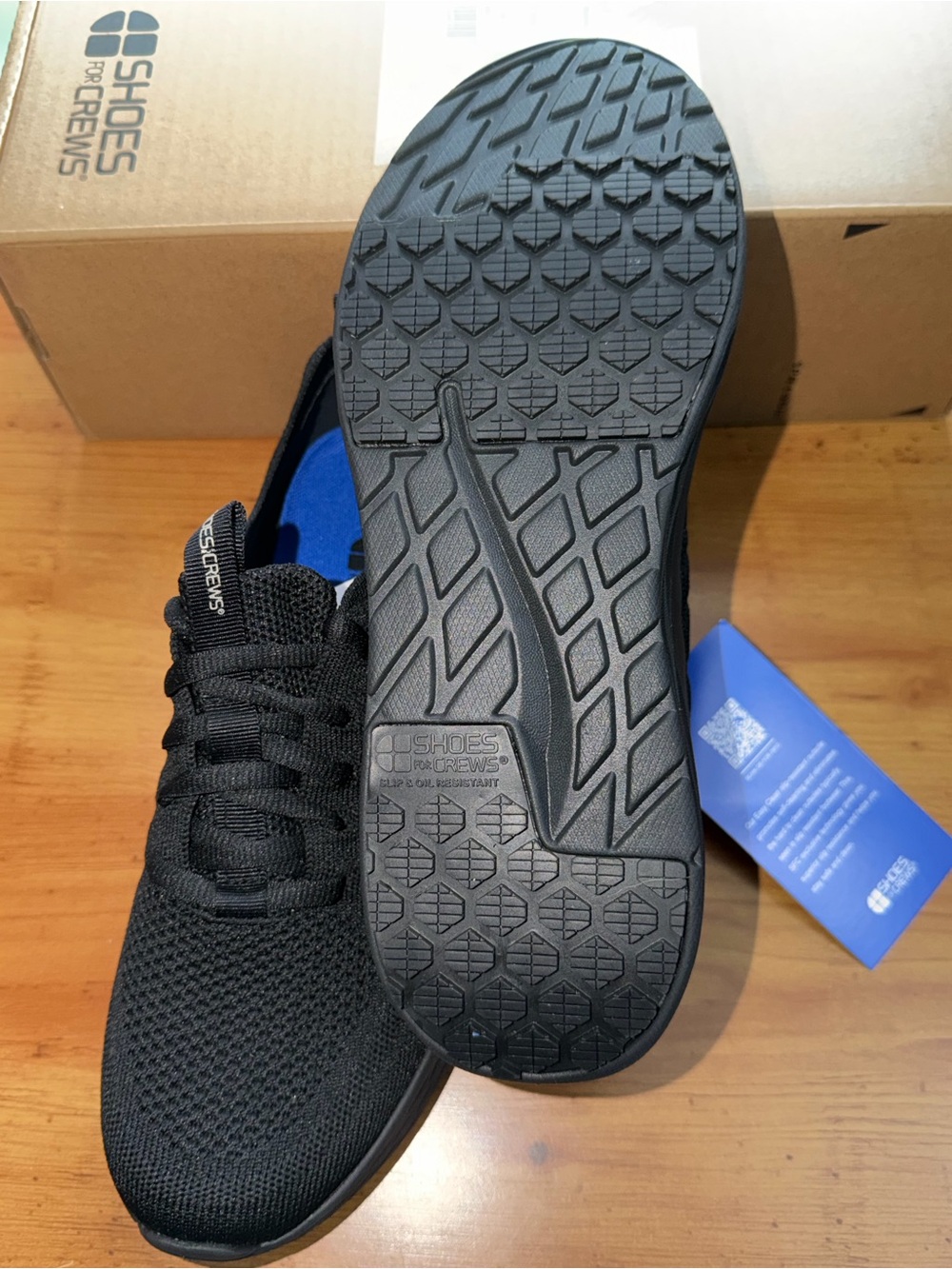 All-Black Knit Sneaker - Lightweight Athletic Shoe 7.5 - Picture 6 of 9
